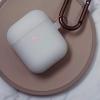 imageelago Silicone Case with Keychain Compatible with Apple AirPods Case 1 ampamp 2 Front LED Visible Supports Wireless Charging Protective Silicone PeachNightglow Blue