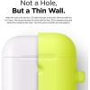 imageelago Silicone Case with Keychain Compatible with Apple AirPods Case 1 ampamp 2 Front LED Visible Supports Wireless Charging Protective Silicone PeachNeon Yellow