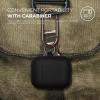 imageelago Silicone Case with Keychain Compatible with Apple AirPods Case 1 ampamp 2 Front LED Visible Supports Wireless Charging Protective Silicone PeachBlack