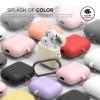 imageelago Silicone Case with Keychain Compatible with Apple AirPods Case 1 ampamp 2 Front LED Visible Supports Wireless Charging Protective Silicone PeachNightglow Blue