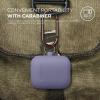 imageelago Silicone Case with Keychain Compatible with Apple AirPods Case 1 ampamp 2 Front LED Visible Supports Wireless Charging Protective Silicone PeachLavender Grey