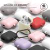 imageelago Silicone Case with Keychain Compatible with Apple AirPods Case 1 ampamp 2 Front LED Visible Supports Wireless Charging Protective Silicone PeachNightglow Gold Pearl