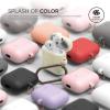 imageelago Silicone Case with Keychain Compatible with Apple AirPods Case 1 ampamp 2 Front LED Visible Supports Wireless Charging Protective Silicone PeachPeach