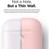 imageelago Silicone Protective Case Compatible with Apple AirPods 2 Wireless Charging Case Front LED Visible AntiSlip Coating Inside Patent Registered Nightglow BlueLovely Pink