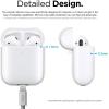 imageelago Silicone Protective Case Compatible with Apple AirPods 2 Wireless Charging Case Front LED Visible AntiSlip Coating Inside Patent Registered Nightglow BlueNightglow Blue