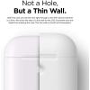 imageelago Silicone Protective Case Compatible with Apple AirPods 2 Wireless Charging Case Front LED Visible AntiSlip Coating Inside Patent Registered Nightglow BlueWhite