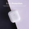 imageelago Silicone Protective Case Compatible with Apple AirPods 2 Wireless Charging Case Front LED Visible AntiSlip Coating Inside Patent Registered Nightglow BlueWhite
