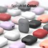 imageelago Silicone Protective Case Compatible with Apple AirPods 2 Wireless Charging Case Front LED Visible AntiSlip Coating Inside Patent Registered Nightglow BlueMedium Gray