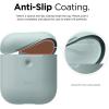 imageelago Silicone Protective Case Compatible with Apple AirPods 2 Wireless Charging Case Front LED Visible AntiSlip Coating Inside Patent Registered Nightglow BlueBaby Mint