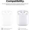 imageelago Silicone Protective Case Compatible with Apple AirPods 2 Wireless Charging Case Front LED Visible AntiSlip Coating Inside Patent Registered Nightglow BluePastel Green