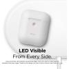 imageelago Silicone Protective Case Compatible with Apple AirPods 2 Wireless Charging Case Front LED Visible AntiSlip Coating Inside Patent Registered Nightglow BlueWhite