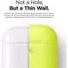 imageelago Silicone Protective Case Compatible with Apple AirPods 2 Wireless Charging Case Front LED Visible AntiSlip Coating Inside Patent Registered Nightglow BlueNeon Yellow