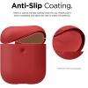 imageelago Silicone Protective Case Compatible with Apple AirPods 2 Wireless Charging Case Front LED Visible AntiSlip Coating Inside Patent Registered Nightglow BlueRed