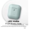 imageelago Silicone Protective Case Compatible with Apple AirPods 2 Wireless Charging Case Front LED Visible AntiSlip Coating Inside Patent Registered Nightglow BlueBaby Mint