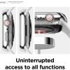imageelago compatible with Apple Watch 10 Case Screen Protector Clear Shield Full Protection Hard PC  Tempered GlassClear