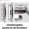 imageelago compatible with Apple Watch 10 Case Screen Protector Clear Shield Full Protection Hard PC  Tempered GlassClear Matte