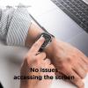 imageelago compatible with Apple Watch 10 Case Screen Protector Clear Shield Full Protection Hard PC  Tempered GlassGrey Matte