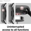imageelago compatible with Apple Watch 10 Case Screen Protector Clear Shield Full Protection Hard PC  Tempered GlassGrey Matte