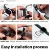 imageelago compatible with Apple Watch 10 Case Screen Protector Clear Shield Full Protection Hard PC  Tempered GlassGrey Matte