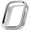 imageelago Duo Case Compatible with Apple Watch 987654SE Compatible with iWatch 41mm 40mm Full Protection Hard PC  TPU Material Full Access to Screen Two PCs Included Strap not IncludedShell TransparentPart Metallic Dark Grey  Transparent