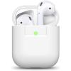 imageelago Premium Silicone Case Compatible with Apple AirPods 1 and 2 Front LED Visible WhiteWhite