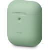 imageelago Silicone Protective Case Compatible with Apple AirPods 2 Wireless Charging Case Front LED Visible AntiSlip Coating Inside Patent Registered Nightglow BluePastel Green