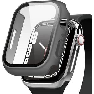 imageelago compatible with Apple Watch 10 Case Screen Protector Clear Shield Full Protection Hard PC  Tempered GlassGrey Matte