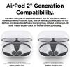 imageelago AirPods 2 Dust Guard Rose Gold 2 Sets DustProof Metal Cover Luxurious Finish Watch Installation Video  Compatible with Apple AirPods 2 Wireless Charging Case US Patent RegisteredDark Grey