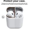imageelago AirPods 2 Dust Guard Rose Gold 2 Sets DustProof Metal Cover Luxurious Finish Watch Installation Video  Compatible with Apple AirPods 2 Wireless Charging Case US Patent RegisteredRose Gold