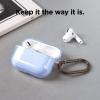 imageelago Compatible with AirPods Pro Case Clear  High Rating TPU Transparent Shockproof Protective Case Cover with Keychain Gel Tape Included Wireless Charging LavenderAqua Blue