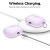 imageelago Compatible with AirPods Pro Case Clear  High Rating TPU Transparent Shockproof Protective Case Cover with Keychain Gel Tape Included Wireless Charging LavenderLavender