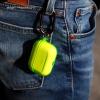 imageelago Compatible with AirPods Pro Case Clear  High Rating TPU Transparent Shockproof Protective Case Cover with Keychain Gel Tape Included Wireless Charging LavenderNeon Yellow