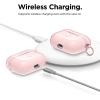 imageelago Compatible with AirPods Pro Case Clear  High Rating TPU Transparent Shockproof Protective Case Cover with Keychain Gel Tape Included Wireless Charging LavenderLovely Pink