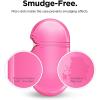 imageelago Compatible with AirPods Pro Case Clear  High Rating TPU Transparent Shockproof Protective Case Cover with Keychain Gel Tape Included Wireless Charging LavenderNeon Hot Pink