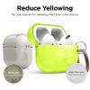 imageelago Compatible with AirPods Pro Case Clear  High Rating TPU Transparent Shockproof Protective Case Cover with Keychain Gel Tape Included Wireless Charging LavenderNeon Yellow