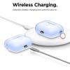 imageelago Compatible with AirPods Pro Case Clear  High Rating TPU Transparent Shockproof Protective Case Cover with Keychain Gel Tape Included Wireless Charging LavenderAqua Blue