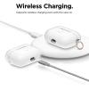 imageelago Compatible with AirPods Pro Case Clear  High Rating TPU Transparent Shockproof Protective Case Cover with Keychain Gel Tape Included Wireless Charging LavenderTransparent