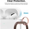 imageelago Compatible with AirPods Pro Case Clear  High Rating TPU Transparent Shockproof Protective Case Cover with Keychain Gel Tape Included Wireless Charging LavenderTransparent