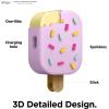 imageelago Ice Cream AirPods Pro Case with Keychain Designed for Apple AirPods Pro Case StrawberryBlueberry