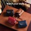 imageelago Leather Case Compatible with AirPods Pro 2 Generation and AirPods Pro Case  Genuine Leather case with Keychain Luxurious Colors Brass Ring Holder Great Protection BrownBrown