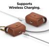 imageelago Leather Case Compatible with AirPods Pro 2 Generation and AirPods Pro Case  Genuine Leather case with Keychain Luxurious Colors Brass Ring Holder Great Protection BrownBrown
