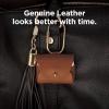imageelago Leather Case Compatible with AirPods Pro 2 Generation and AirPods Pro Case  Genuine Leather case with Keychain Luxurious Colors Brass Ring Holder Great Protection BrownBrown