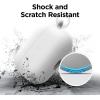 imageelago Liquid Silicone Case Compatible with AirPods Pro Case Cover  Keychain Included Triple Layer Protection Safeguard Design Supports Wireless Charging StoneWhite