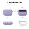 imageelago Liquid Silicone Case Compatible with AirPods Pro Case Cover  Keychain Included Triple Layer Protection Safeguard Design Supports Wireless Charging StoneLavender