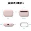 imageelago Liquid Silicone Case Compatible with AirPods Pro Case Cover  Keychain Included Triple Layer Protection Safeguard Design Supports Wireless Charging StonePink