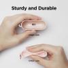 imageelago Liquid Silicone Case Compatible with AirPods Pro Case Cover  Keychain Included Triple Layer Protection Safeguard Design Supports Wireless Charging StonePink
