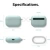 imageelago Liquid Silicone Case Compatible with AirPods Pro Case Cover  Keychain Included Triple Layer Protection Safeguard Design Supports Wireless Charging StoneMint
