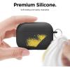 imageelago Liquid Silicone Case Compatible with AirPods Pro Case Cover  Keychain Included Triple Layer Protection Safeguard Design Supports Wireless Charging StoneBlack