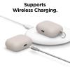 imageelago Liquid Silicone Case Compatible with AirPods Pro Case Cover  Keychain Included Triple Layer Protection Safeguard Design Supports Wireless Charging StoneStone