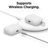 imageelago Liquid Silicone Case Compatible with AirPods Pro Case Cover  Keychain Included Triple Layer Protection Safeguard Design Supports Wireless Charging StoneWhite